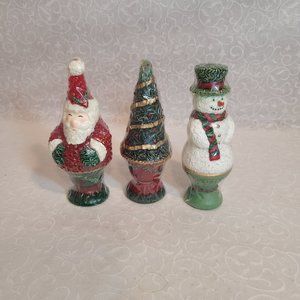 White Barn Candle Co Topiary Candle Trio Christmas Celebrate the Season Set of 3